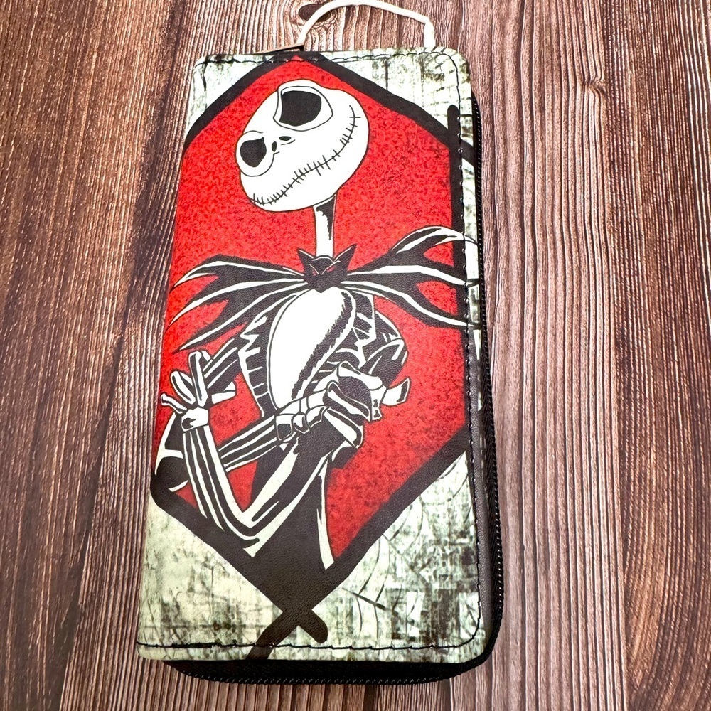 Disney nightmare before Christmas Jack Zip Around Wallet NEW​​​